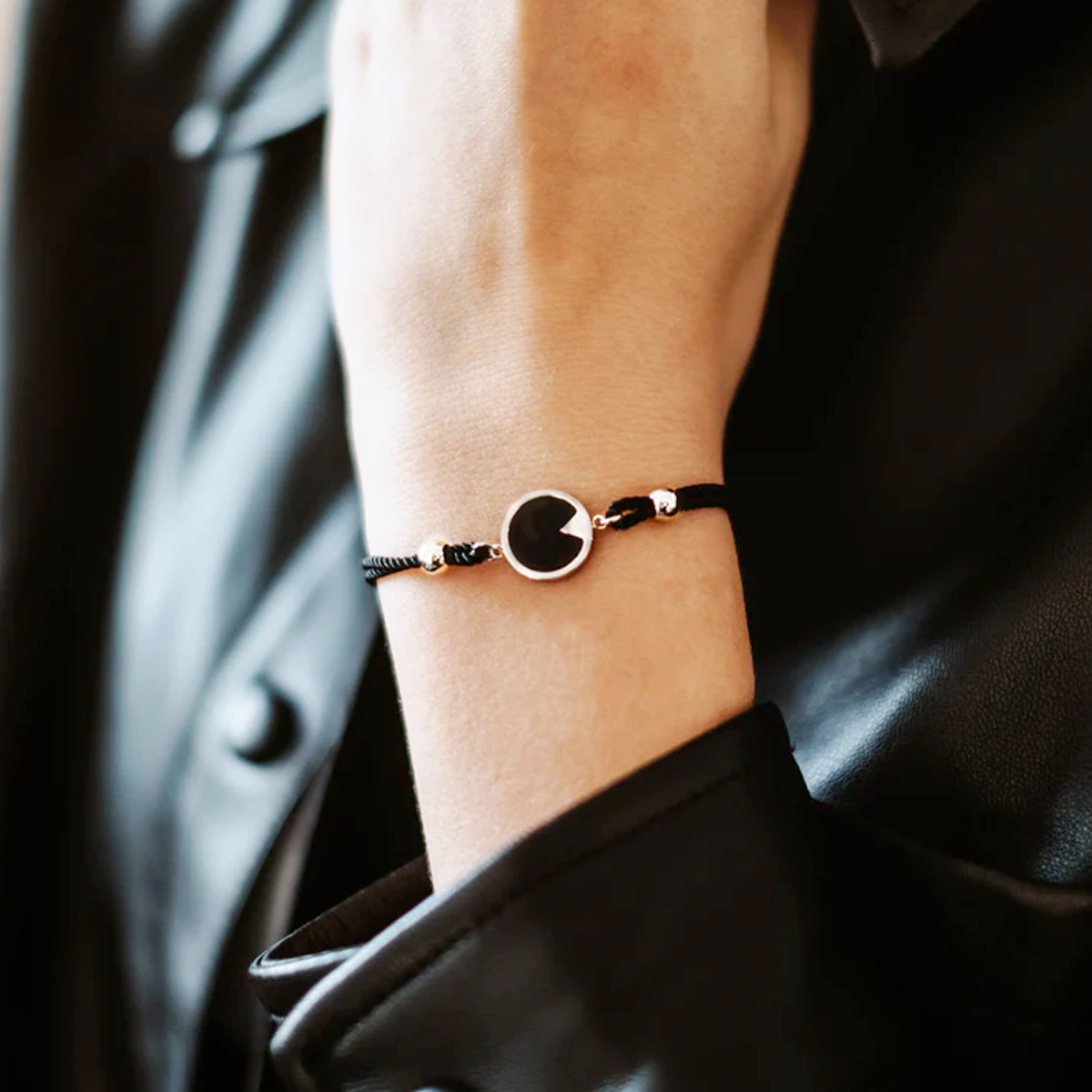 Bracelet fer à cheval onyx