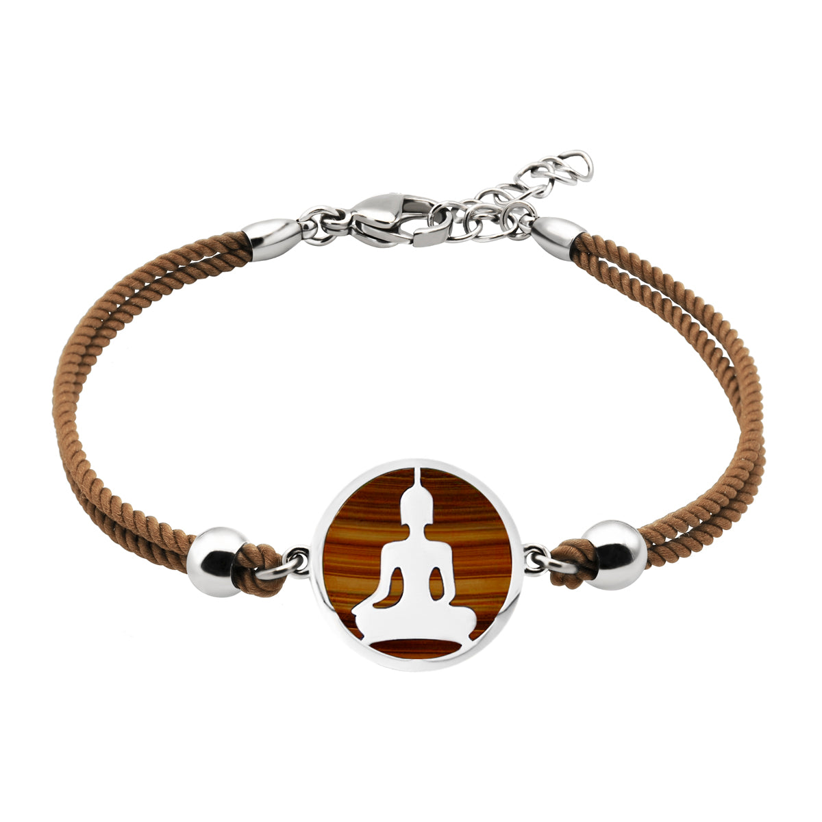 Bracelet Coton Bouddha Oeil de tigre