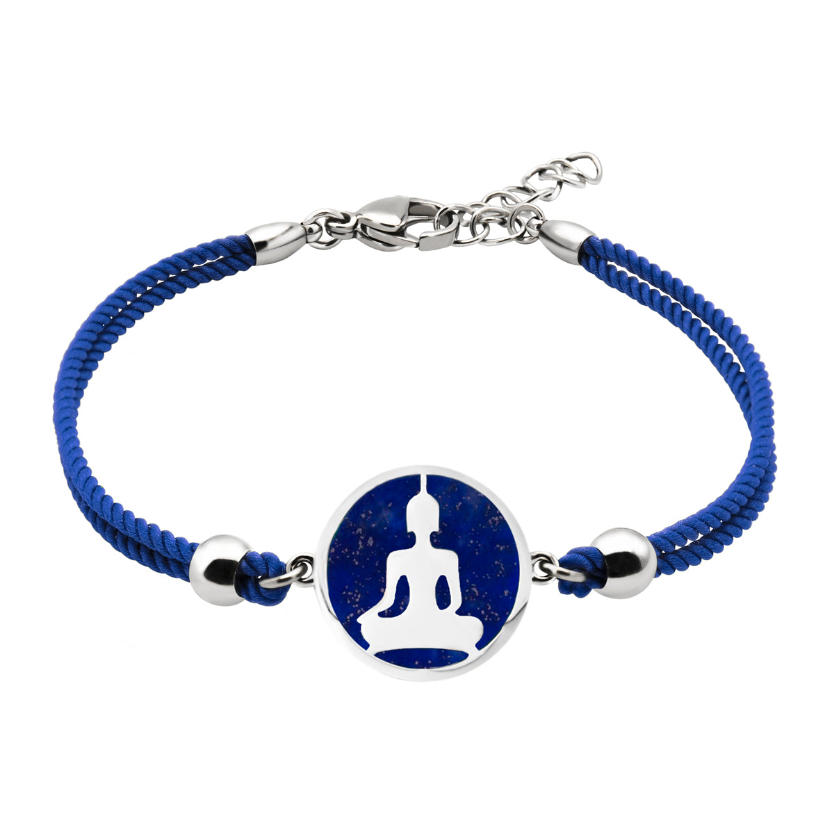 Bracelet Coton Bouddha Lapis Lazuli