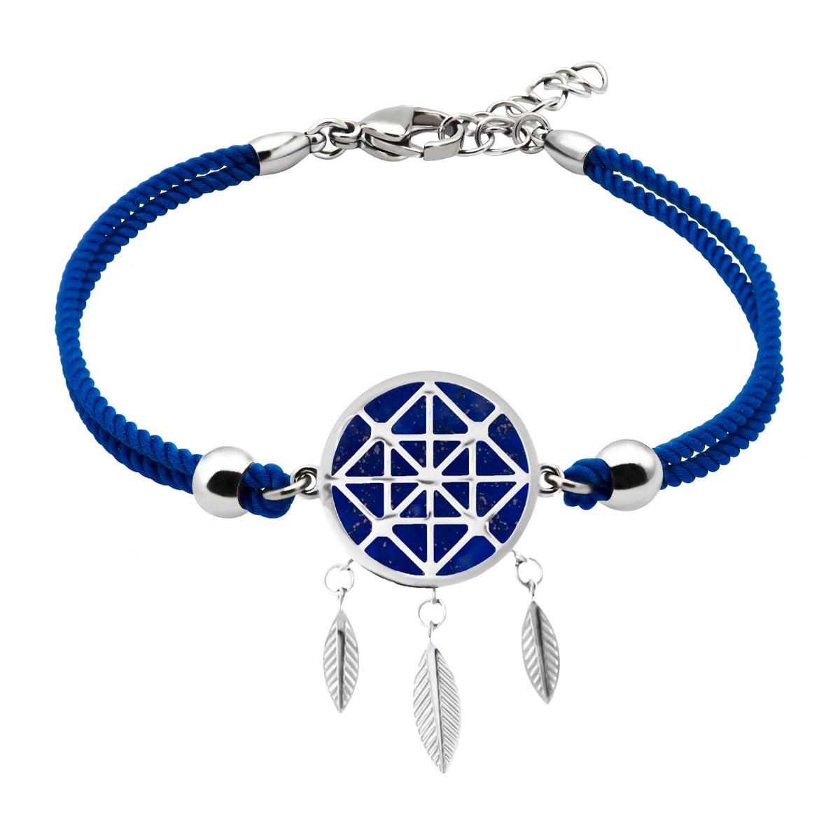 Bracelet Coton Attrape-reves Lapis Lazuli